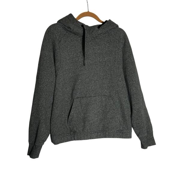 lululemon athletica Tops - Lululemon Warm For Winter Hoodie Heathered Speckled Gray Black Size Woman’s 10